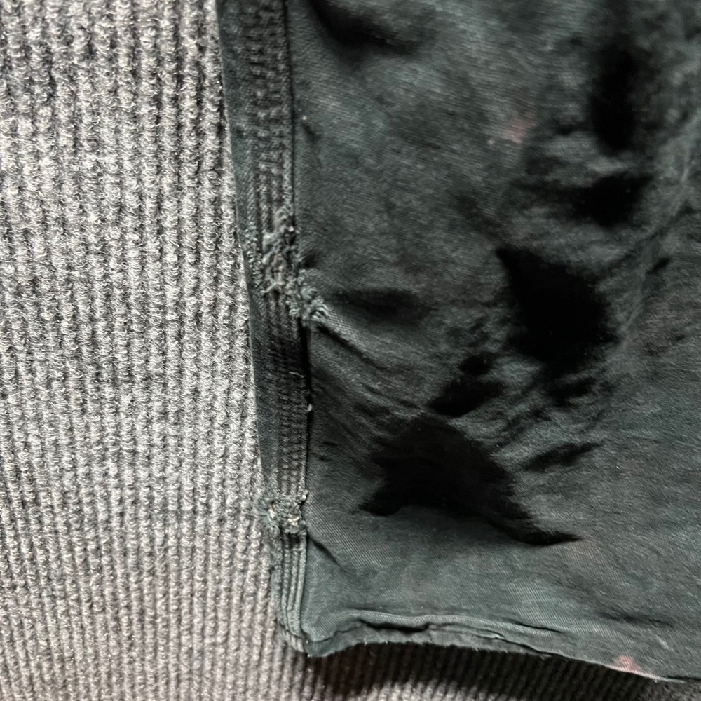 Carhartt‎ B111 BLK Pants Mens 38x34 Black Flannel Lined Distressed Work - Picture 11 of 12